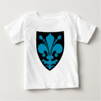 Élégant bouclier médiéval Fleur De Lis