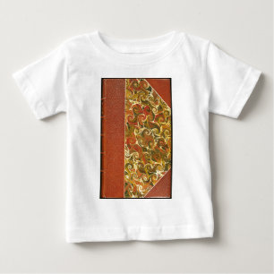 T-shirt Pour Bébé Élégant livre d'antiquités, Motif de swirl orné