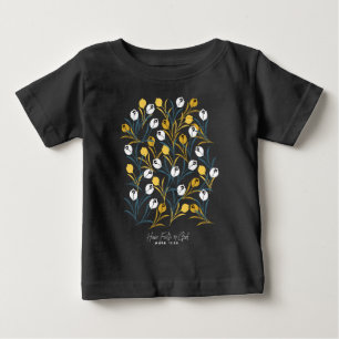T-shirt Pour Bébé Élégant motif floral de Tulipe