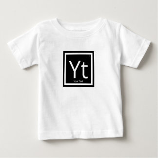T-shirt Pour Bébé Élément de tableau périodique personnalisé de votr