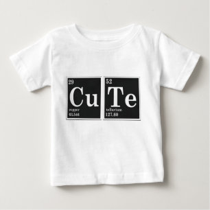 T-shirt Pour Bébé Éléments périodiques du CU TE