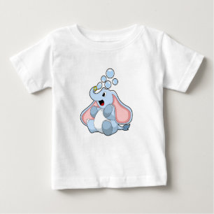 T-shirt Pour Bébé Eléphant avec bulles d'eau