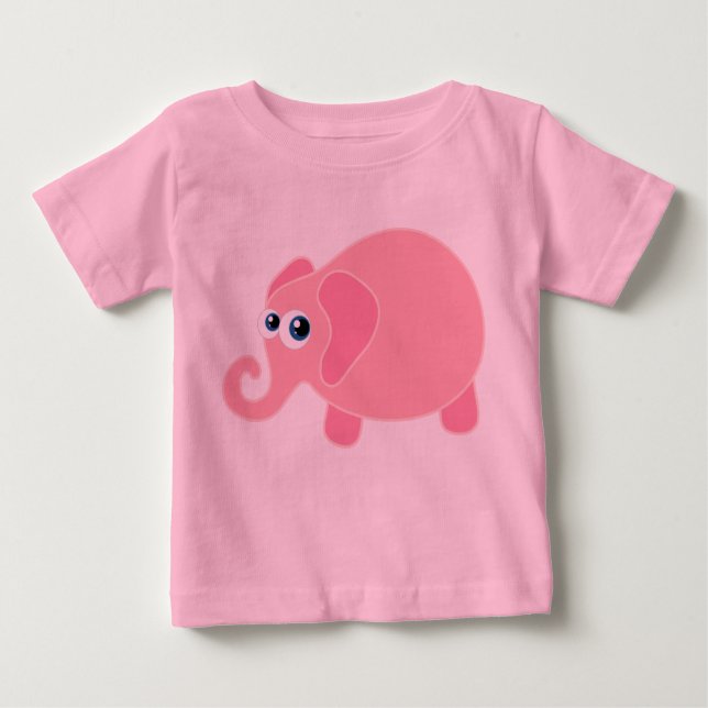 T-shirt Pour Bébé Eléphant bébé (Devant)