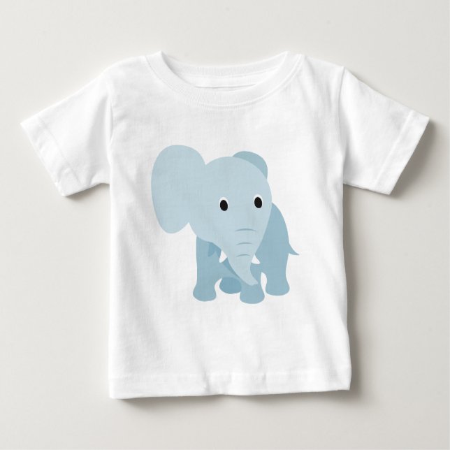 T-shirt Pour Bébé Eléphant Bébé mignon (Devant)