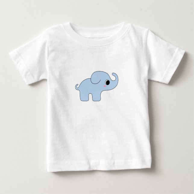 T-shirt Pour Bébé Eléphant Bébé mignon (Devant)