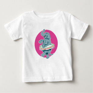 T-shirt Pour Bébé Eléphant dansant