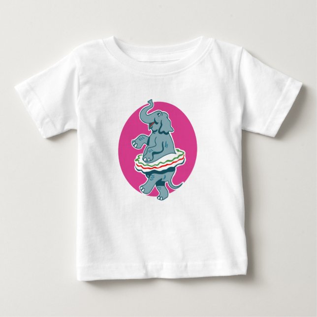 T-shirt Pour Bébé Eléphant dansant (Devant)