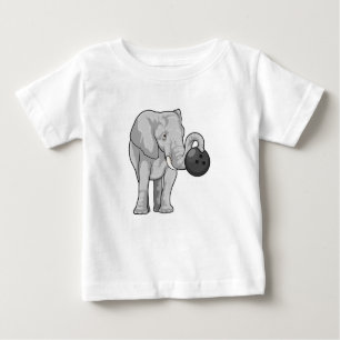 T-shirt Pour Bébé Éléphant de bowling