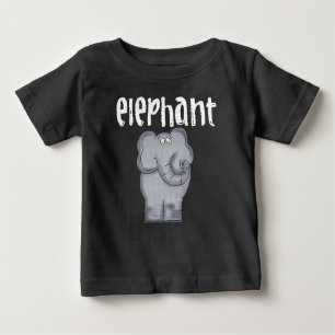 T-shirt Pour Bébé Éléphant gris