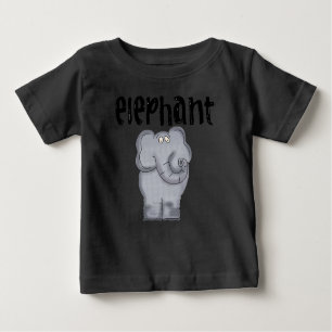 T-shirt Pour Bébé Eléphant gris