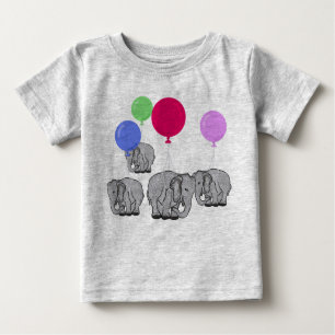 T-shirt Pour Bébé Eléphants volants
