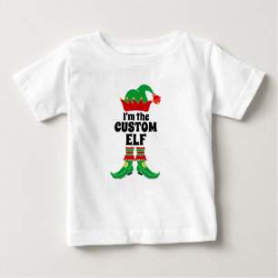 T-shirt Pour Bébé Elfe Personnalisé Je suis Elfe Personnalisé Créez 