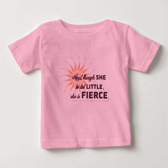 T-shirt Pour Bébé Elle Est Fierce - Éclat (Devant)