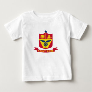 T-shirt Pour Bébé Emblème de St Paul, Minnesota T-shirt bébé
