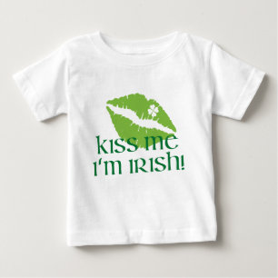 T-shirt Pour Bébé Embrasse-moi Je suis irlandais