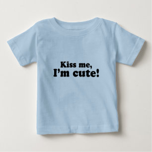 T-shirt Pour Bébé Embrassez-moi, Im pièce en t mignonne de bébé