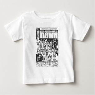 T-shirt Pour Bébé Emerald Dawn, noir et blanc