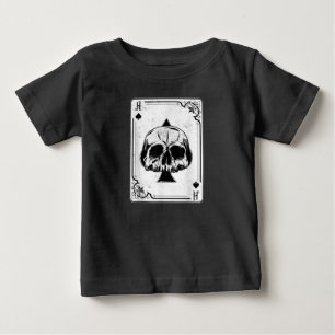 T-shirt Pour Bébé Emo Gothique Et Punk Ace de Spades Poker Jeu