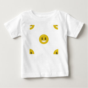 T-shirt Pour Bébé emoji oeil argent