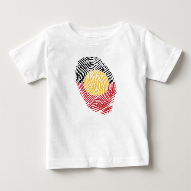 T-shirt Pour Bébé empreintes digitales de l'Australie aborigène (Devant)