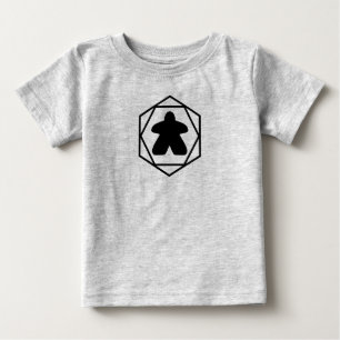 T-shirt Pour Bébé En tout temps Meeple Black Art Toddler Chemise