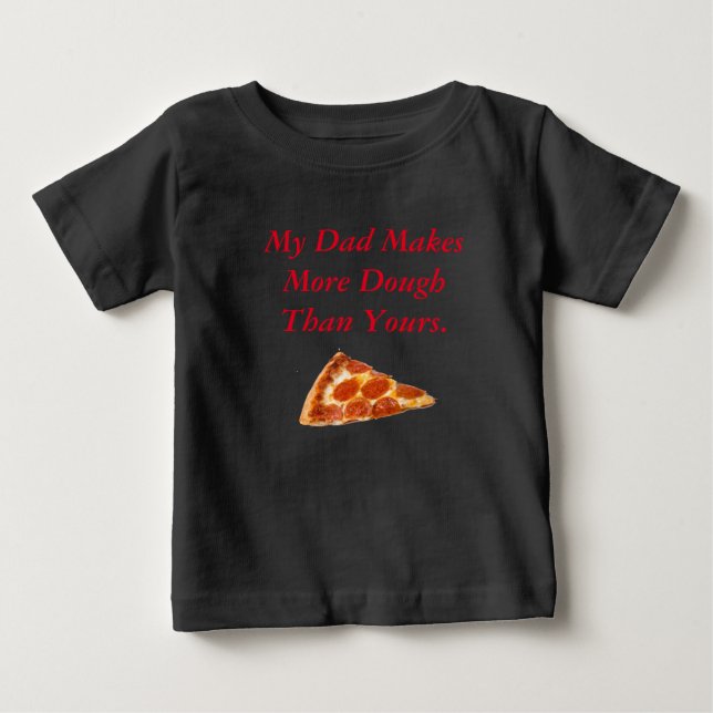 T-shirt Pour Bébé Enfant de la pâte de pizza (Devant)