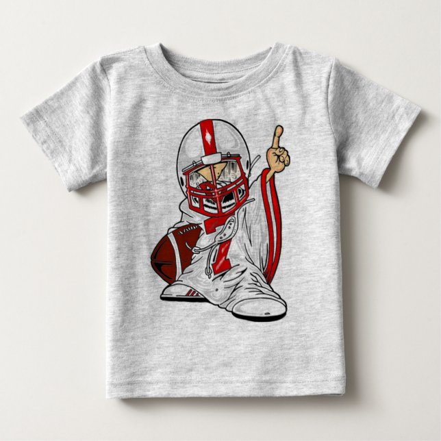 T-shirt Pour Bébé Enfant du football (Devant)