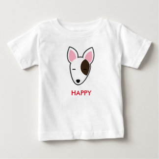 T-shirt Pour Bébé Enfant heureux de bull-terrier de Petory