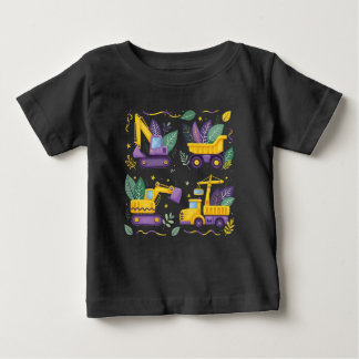 T-shirt Pour Bébé Enfants Mardi Gras Construction Camion Cuisine Véh