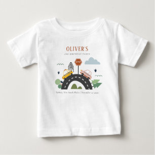 T-shirt Pour Bébé Enfants mignons Véhicule Urbain Voiture Route N'im
