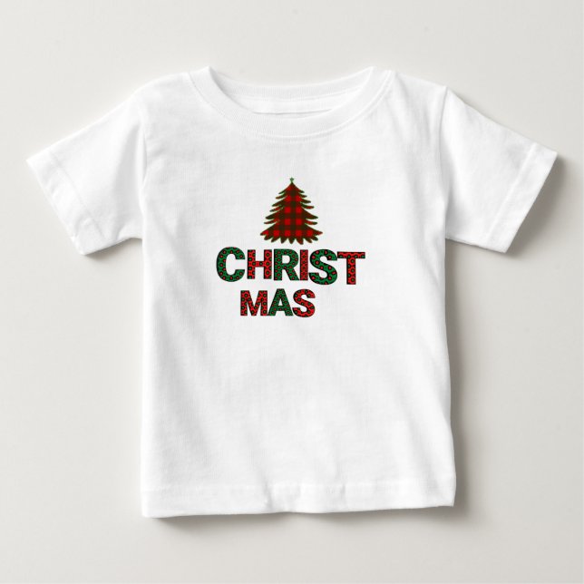 T-shirt Pour Bébé Enfants Noël (Devant)