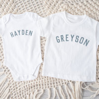 Enfants Nom personnalisé Tee | Dusty Blue