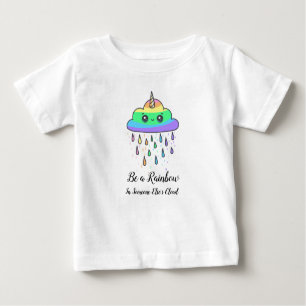 T-shirt Pour Bébé Enfants Rainbow Cloud Graphic Tee