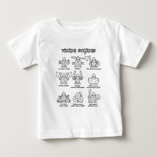 T-shirt Pour Bébé Énonciations de Viking (Devant)