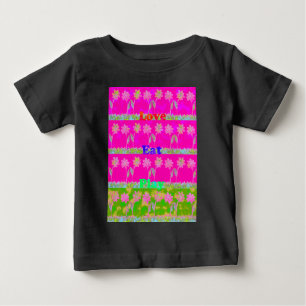 T-shirt Pour Bébé Enregistrer la date Eat Love et PLay.png