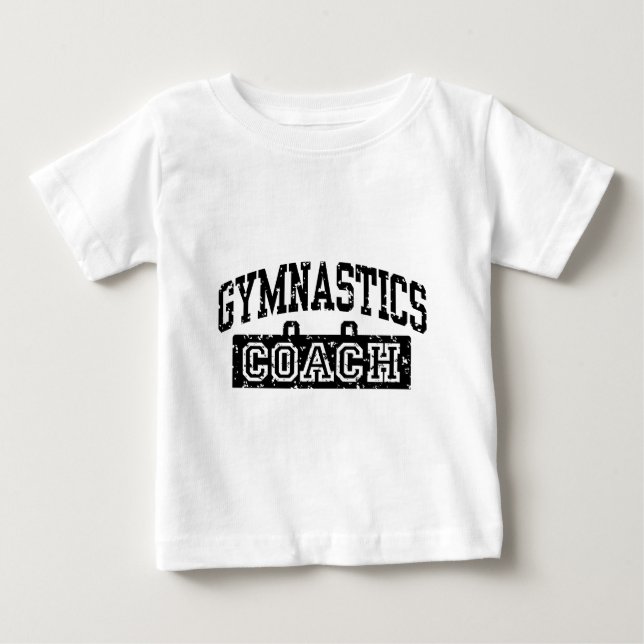 T-shirt Pour Bébé Entraîneur de gymnastique (Devant)