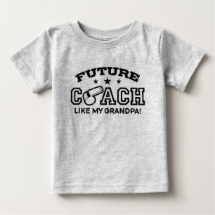 T-shirt Pour Bébé Entraîneur Futur Comme Mon Grand-Père