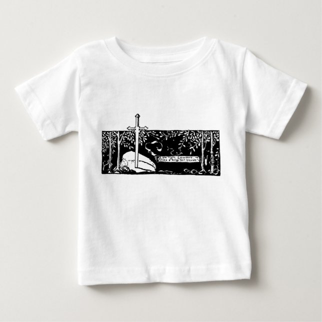 T-shirt Pour Bébé Épée dans la pierre (Devant)