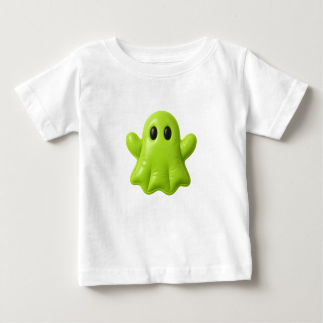 T-shirt Pour Bébé Époux - Joli Fantôme Vert Tee (Devant)