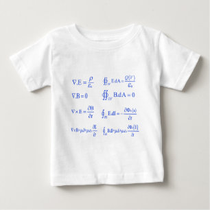 T-shirt Pour Bébé équation de physique de maxwell
