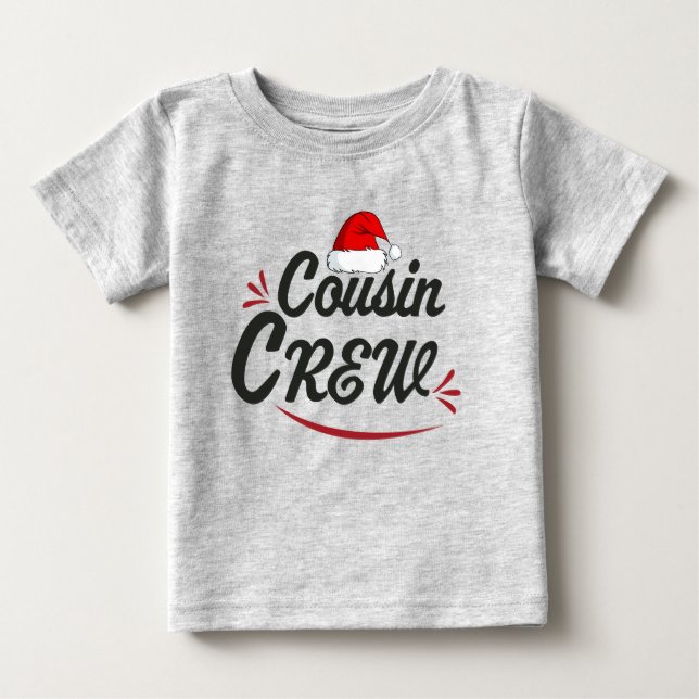 T-shirt Pour Bébé Équipage Cousin (Devant)