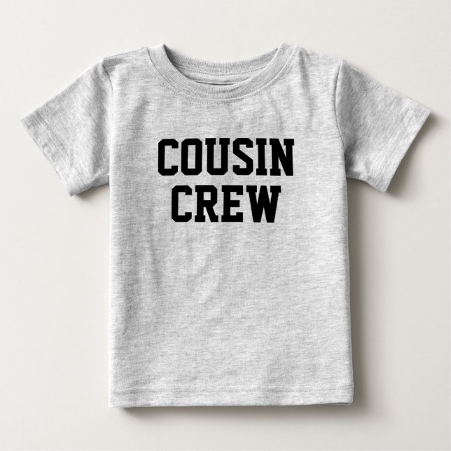 T-shirt Pour Bébé Équipage Cousin | Enfants noirs correspondants (Devant)