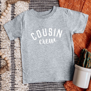 T-shirt Pour Bébé Équipage Cousin   Famille de jumelage d'enfants