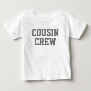 T-shirt Pour Bébé Équipage Cousin   Gray Matching Kids