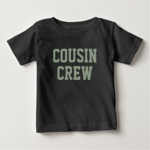 T-shirt Pour Bébé Équipage Cousin Sage Green Matching Kids