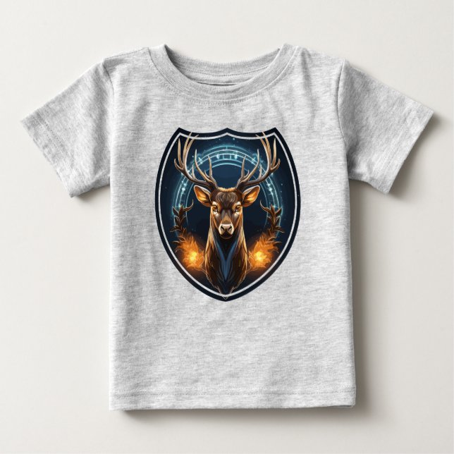 T-shirt Pour Bébé Équipage père Noël (Devant)