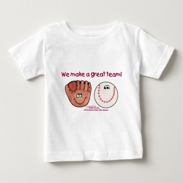 T-shirt Pour Bébé Équipe de baseball et de baseball (Devant)
