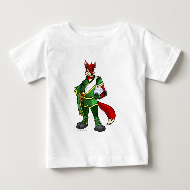 T-shirt Pour Bébé Équipe de Brightvale Capitaine 2 (Devant)