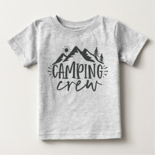 T-shirt Pour Bébé Équipe de camping de la Forêt Sunrise