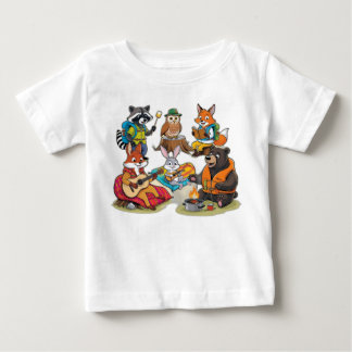 T-shirt Pour Bébé Équipe de camping sauvage : Aventure animale